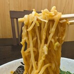 食堂 はせ川 - 中太麺が胡麻みそに絡む