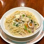 Kapurichoza - 魚介のクリームチャウダー風スパゲティ980円