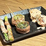 炭火野菜巻串と焼売 博多うずまき - 