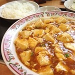 餃子の王将 - 麻婆豆腐激辛でお願いしたけど全然辛くない