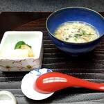料亭 大宮 一の家 - 雑炊＆お新香