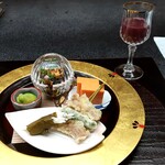 料亭 大宮 一の家 - 八寸＆生き血割り