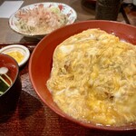 Miyoshiya - 玉子上かつ丼セット 1650円