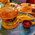 Louis Hamburger Restaurant - ﾌﾚﾝﾁﾌﾗｲ､自家製ｹﾁｬｯﾌﾟ付き