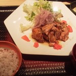 Ootoya - 大戸屋・鶏の柚子こしょう 炭火焼き定食