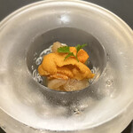 はすのみ - イカの老酒漬けと雲丹