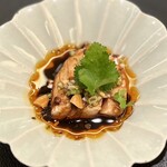 はすのみ - 蒸し鶏四川風辛味噌