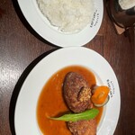 キッチン ハセガワ - ハンバーグ（BBQ）＆チキンソテー