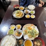 かわせみ - 天麩羅定食と、野菜天麩羅定食！