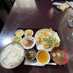 かわせみ - 天麩羅定食（海老天2尾）