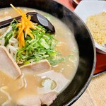 古潭 かっぱ横丁店 - 【古澤ラーメン(730円)➕チャーハンセット(300円)】合計1,030円