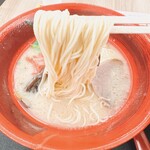 海老名 麺'ｓROAD - とんこつラーメン(麺リフト)