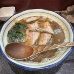 烈志笑魚油 麺香房 三く - かけ（並）