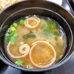 石松餃子 - セットの味噌汁