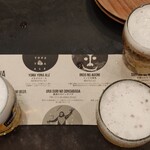YONA YONA BEER WORKS  - スタンダードビールから3種類選んで飲み比べ