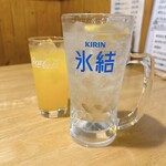 Kuu - 氷結レモン酎ハイ…メガジョッキ