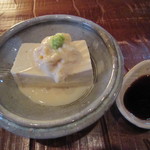 手打蕎麦 じゆうさん - 自家製湯葉添えの「豆腐」（2014/2）