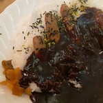 序ノ口 - 2024/03/31
ハンバーグ黒カレーセット 大盛 980円
✳︎サラダ、味噌汁、漬物付き