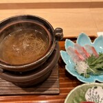 錦と吟 - 金目鯛のしゃぶしゃぶ