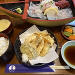 Sushi Sakana Dokoro Ajiro - 天刺定食＝1540円