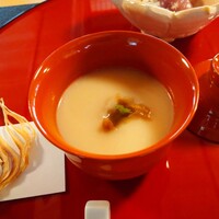 美山荘 - 玉ねぎの白みそ仕立て