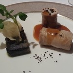 フランス料理 プリドール - （シャンゼリゼコース）海老を詰めた鶉  トリュフの香り