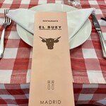 El Buey - メニュー