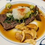 キハラ - 近江牛タタキ？ステーキ？どっちやったんや