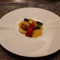 鉄板焼 ふかみ - 帆立貝柱の鉄板焼き