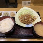 Shokusai Ichi - 三元豚バラと玉葱の生姜焼き