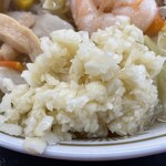 ラーメン もっけだの - 『えび塩ちゃんぽん』＋ニンニク