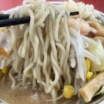 ラーメン もっけだの - 『えび塩ちゃんぽん』の麺