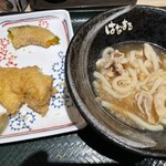 Hanamaru Udon - かぼちゃ天、とり天、塩豚おろしぶっかけ