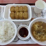 カリットギョウザ黄金 - 餃子8ケ定食