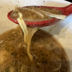 麺屋 伍利羅 - 後半　ヌルヌルヌメヌメスープに味変‼️