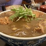 さか本 そば店 - カツのせカレーそば　　1350円