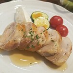 キッチン ブルー グローブ - 反対側から、海老のジュ・ソースもタップリ！