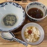 つけ麺 しんば - しめ茶漬け