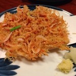 割烹 わかすぎ - 桜海老の掻揚げ