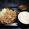 Kashiwaya - 豚肉生姜焼き定食（ご飯少なめ）¥850