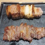 炭火焼き鳥 鴨尽 - 葱間、せせり