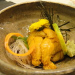 和風花紋 - ウニ突き出し