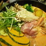 北海道シントク町 塚田農場 - トマト・クリーム鍋