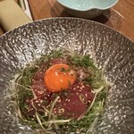 おおきにようきに - マグロのユッケ