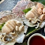 光る海 - 甘みがあって美味しい　ヒモたまご白子も美味しいですよ♪