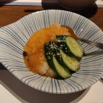 炭 軍司 - お通し（大根おろし）