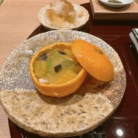 おみ乃 神谷町 - 柑橘とささみの和物みたいな