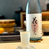 鮨 にっこ - 酒一。 福島産のにごり。 爽やか、透明感、清涼。 うーん、飲みやすすぎて困る。