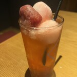 Izakaya Ennasubi - 赤の雪見大福ドリンク　苺味