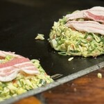 Moegi - まぜ焼きの「ねぎ焼き」やのに、カラッと焼き上がるワザあり